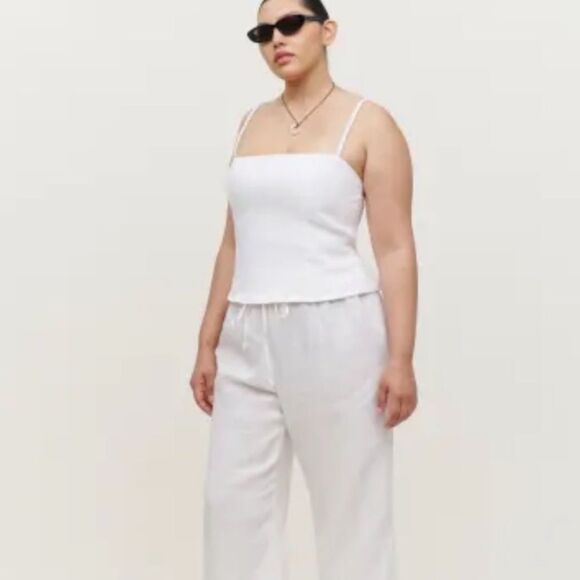 Reformation Amaya Strappy Open Back
100% Linen Top in White XL NWT - Picture 2 of 5
